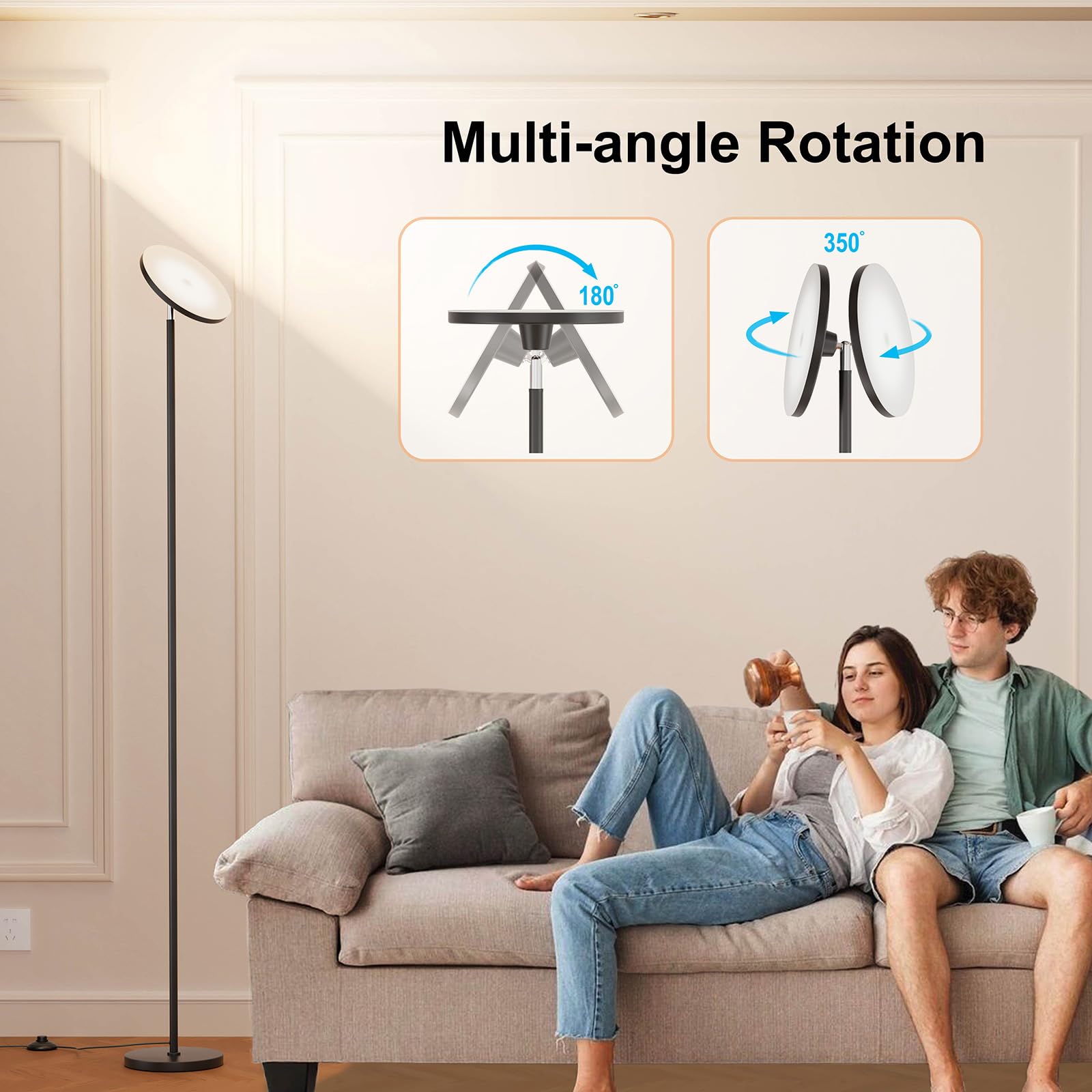 Nukanu foot switch provides easy on/off without reaching the lamp.
