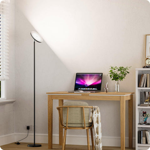 Nukanu dimmable lamp suits living room, bedroom, or office lighting.
