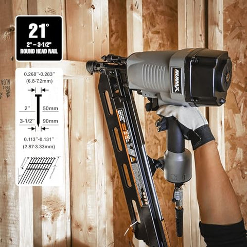 NuMax SFR2190 nailer side view highlighting robust design