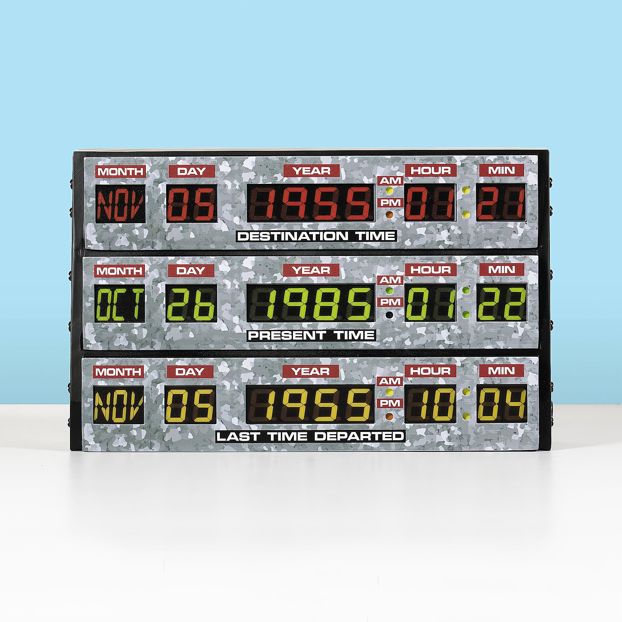 Numskull Back to The Future 3D Lamp wall mount view ideal for study rooms.