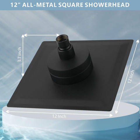 Nuodan all metal square design offers durable, modern bathroom fixture