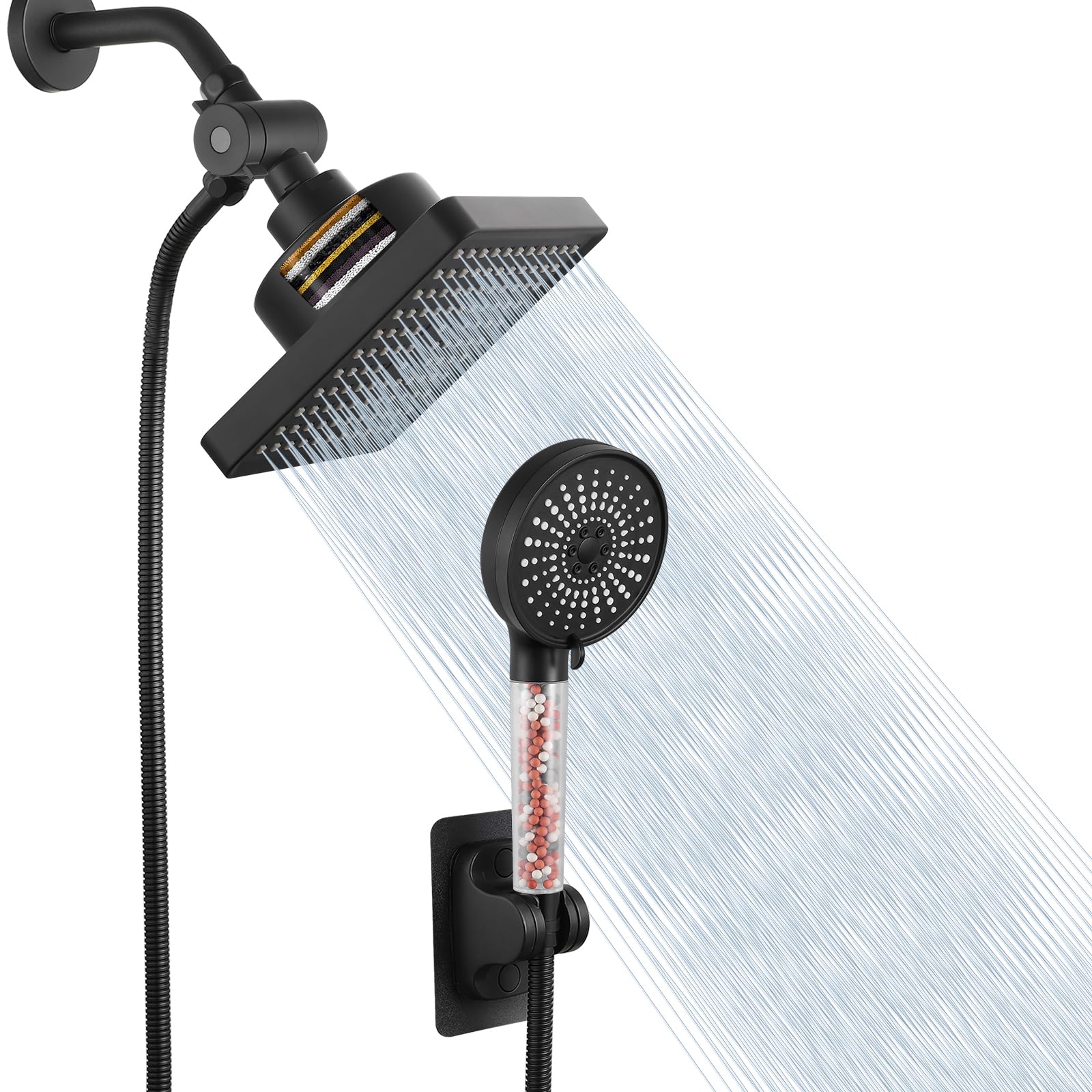 Nuodan filtered shower head with hose assembly for a quick upgrade to filtered water flow