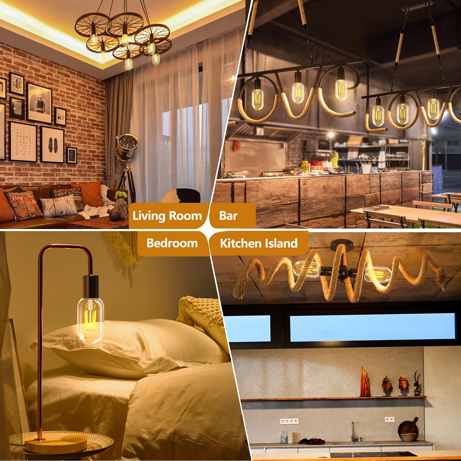 NUODIFAN T45 long-life bulb lasts up to 30,000 hours in busy spaces.