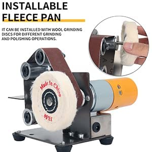 NuoDunco belt sander speed dial for customizable finishing