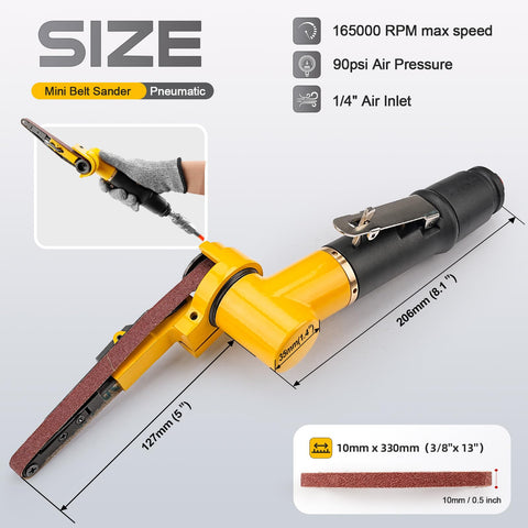 NuoDunco belt sander rotatable head for precise angle adjustments