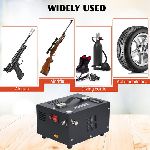 NUOGE PCP air compressor 4500psi max pressure for high-demand tanks