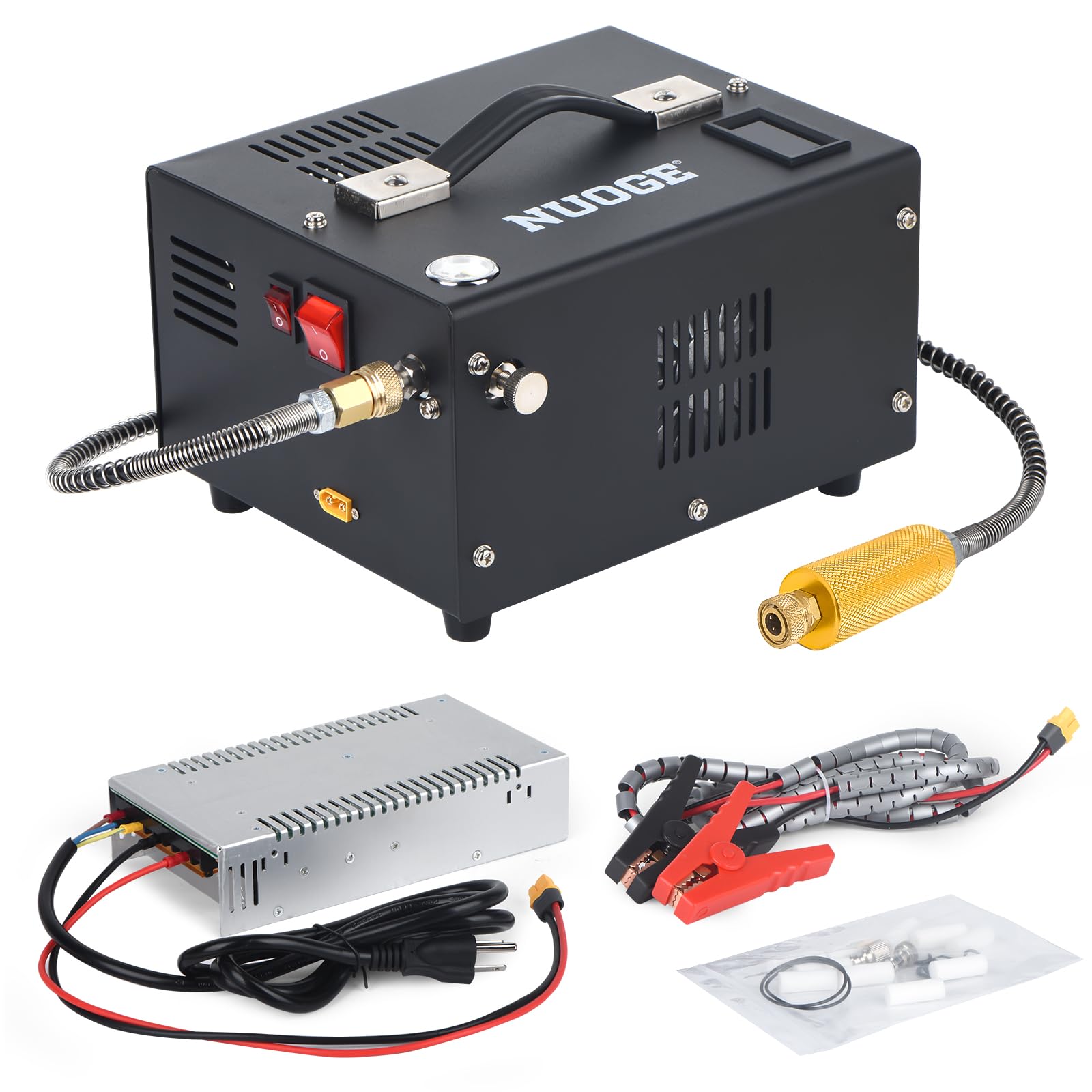 NUOGE PCP air compressor compact 7kg for on-the-go inflation