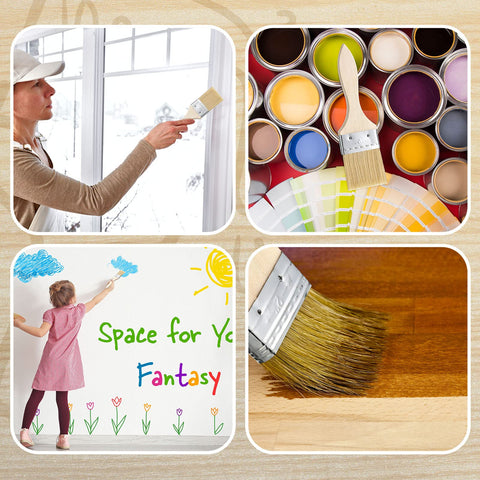 Nuogo 2-inch wide chip brush for even coats on furniture and crafts.