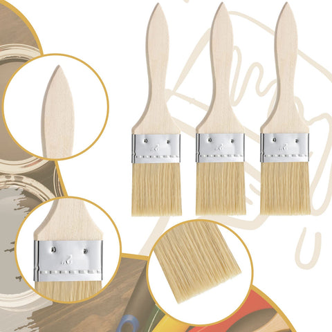 Nuogo nylon bristles chip brush for smooth application.