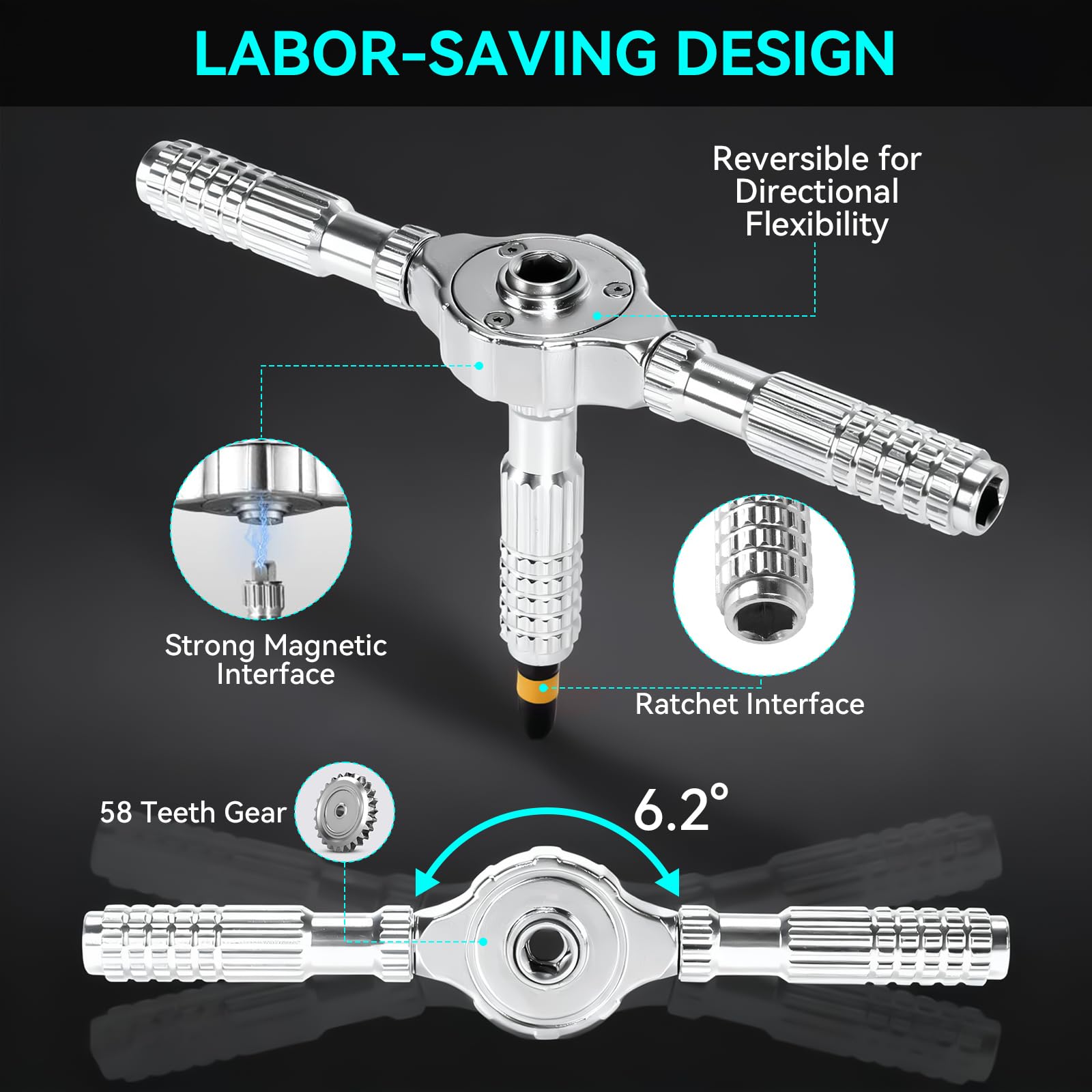 Nuotuv magnetic bit holder keeps bits secure during use