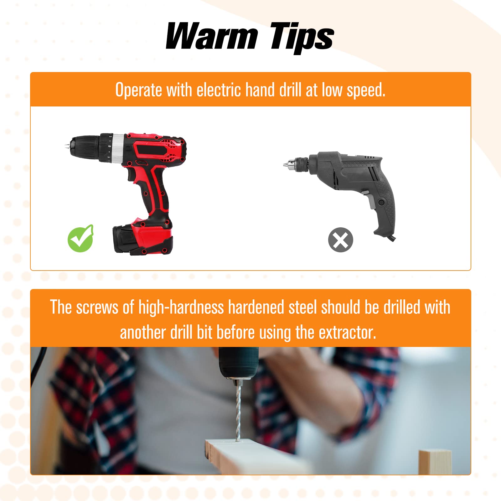 Nuovoware low-speed drilling improves control and reduces slipping.