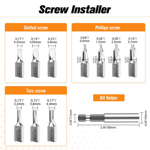 Nuovoware Quick Bit Holder keeps bits organized and accessible.