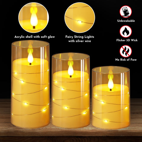NURADA acrylic shell with 3D wick close view and flicker