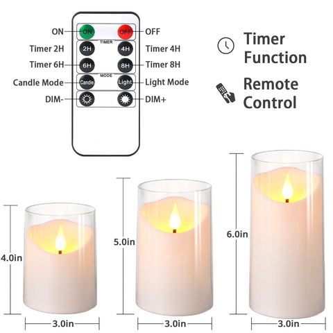 NURADA 3-pack candles are perfect for table centers, mantels, and thoughtful gifts.