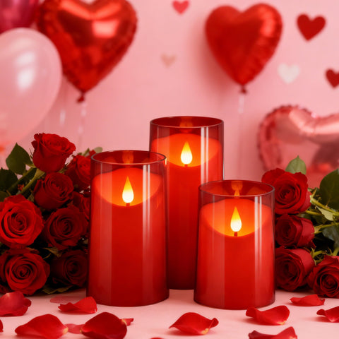 Three-pack design ideal for centerpieces and shelves.