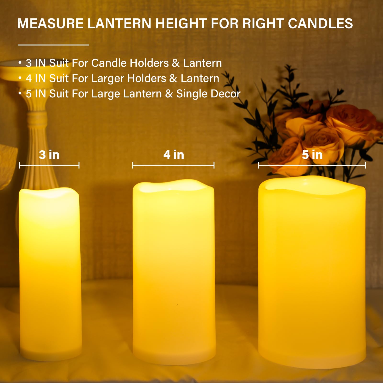 NURADA remote timer control for candle ambiance