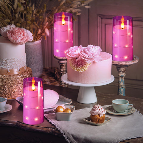 NURADA LED candle with remote and timer enables easy mood control from across the room.