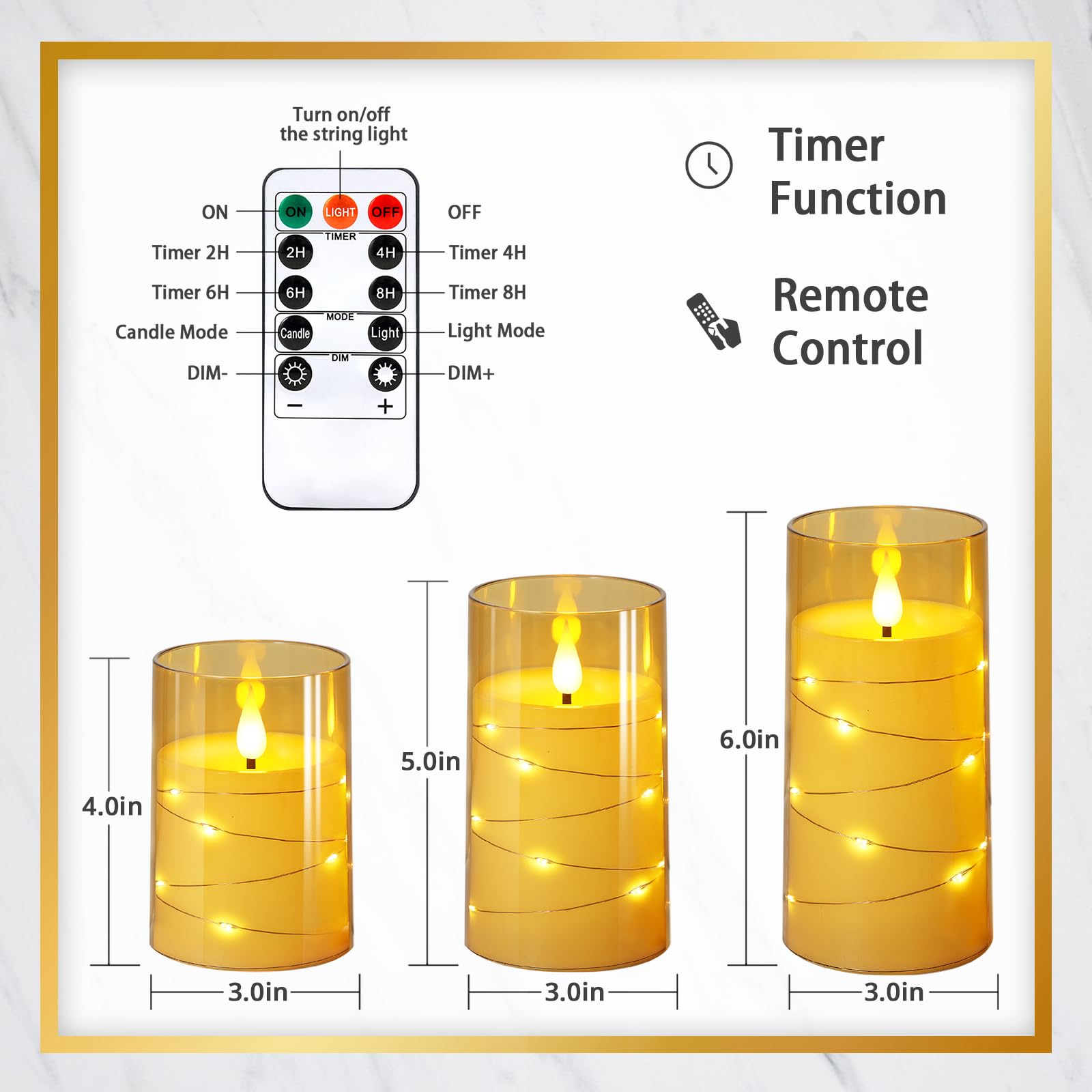 NURADA long battery life supports all night ambiance
