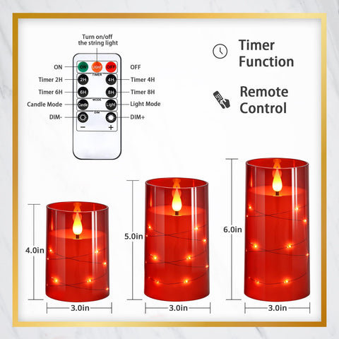 NURADA long-lasting battery-operated candles designed for multi-event reuse.