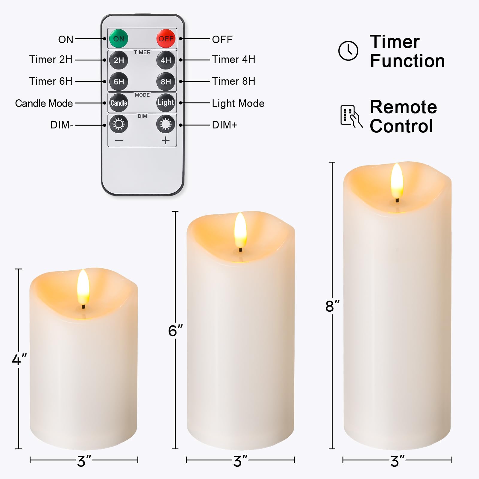 NURADA 3-pack with remote makes versatile gifts for holidays and celebrations