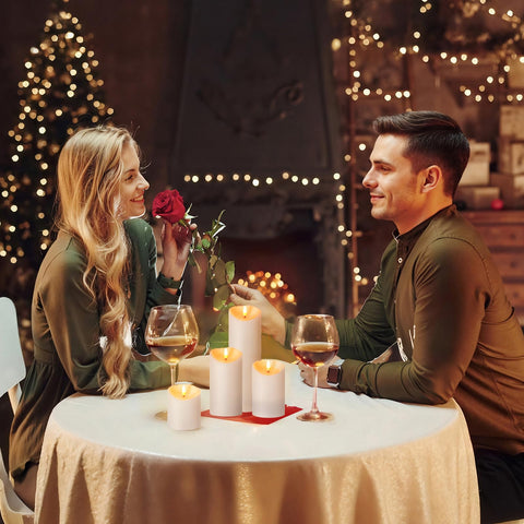 NURADA wedding table centerpiece offers safe ambiance with remote control.