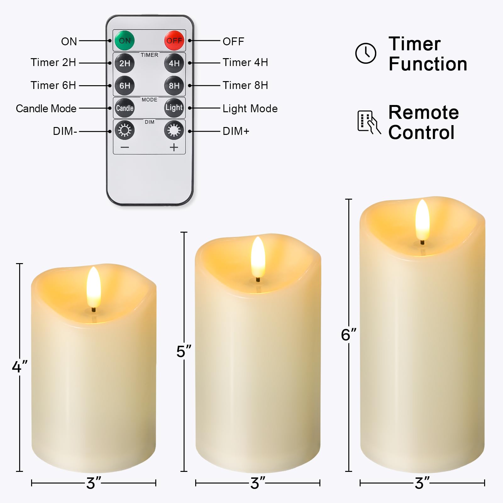 NURADA 3-pack packaging with remote and manual makes a thoughtful gift set.