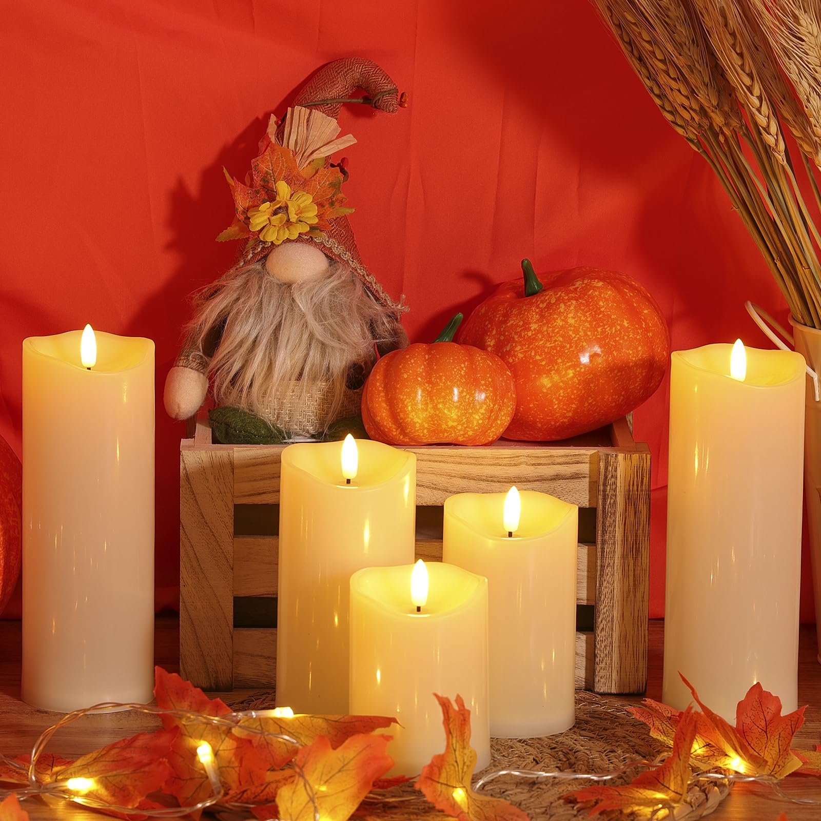 NURADA candles deliver a realistic flicker without dripping wax.