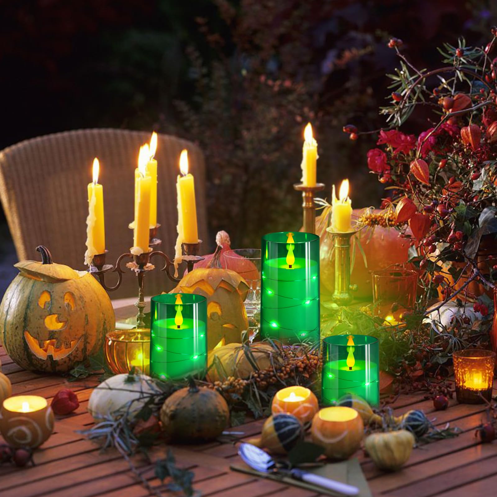 NURADA 3-pack ideal for weddings, holidays, and cozy home decor.