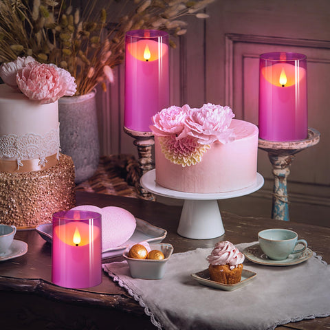 NURADA value package shows three candles and remote for easy decorating.