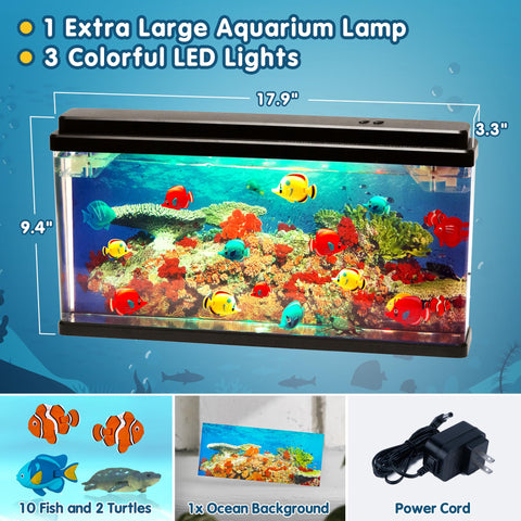 Nurily virtual ocean lamp with colorful LEDs enhances office atmosphere.