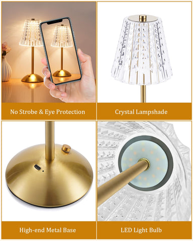 Nusogon battery-operated lamp lasts 10–30 hours for flexible placement.