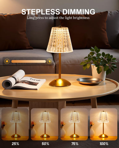 Nusogon compact bedside lamp fits small spaces and desks.