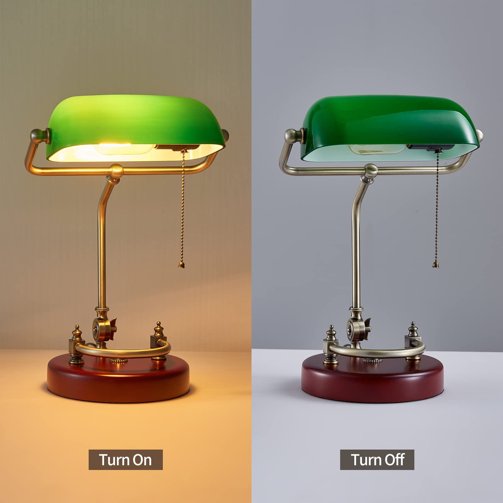 NUSRAN Bankers Lamp suits work, study, or creative projects with glare-free illumination