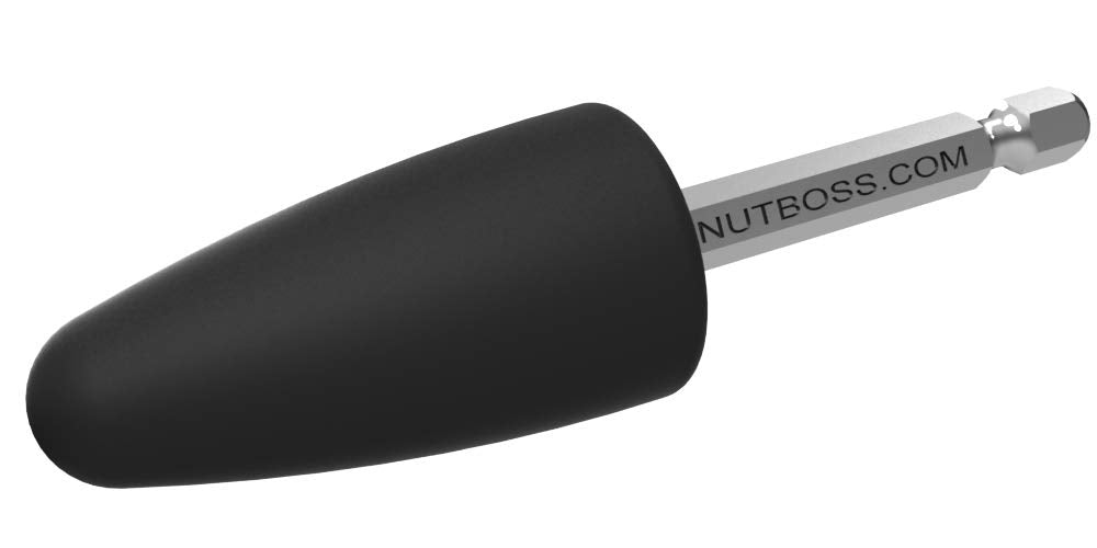 NutBoss spins-nut-onto-threaded-rod to speed up on-site assembly.