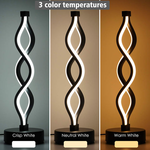NUÜR Infinity Spiral lamp used in bedroom and living room for versatile lighting