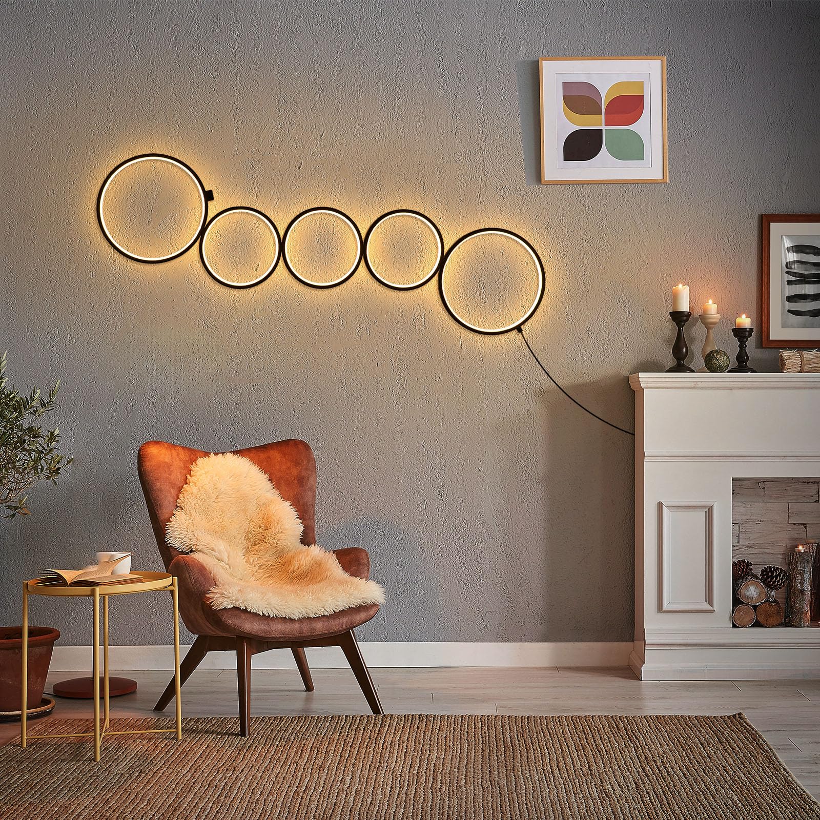 NUÜR dimmable floor lamp provides warm, flicker-free lighting for reading.