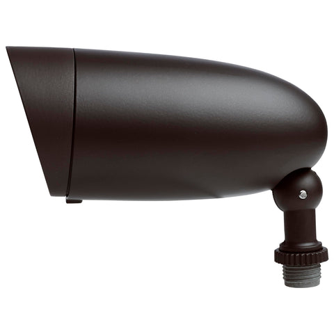 Nuvo 120V exterior spotlight with easy installation for DIY projects.