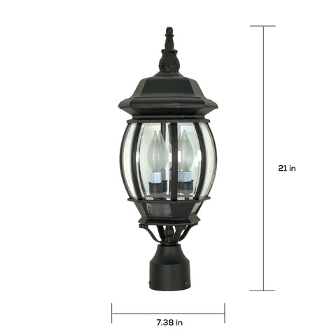 Nuvo outdoor lantern is wet-rated for reliable outdoor use.