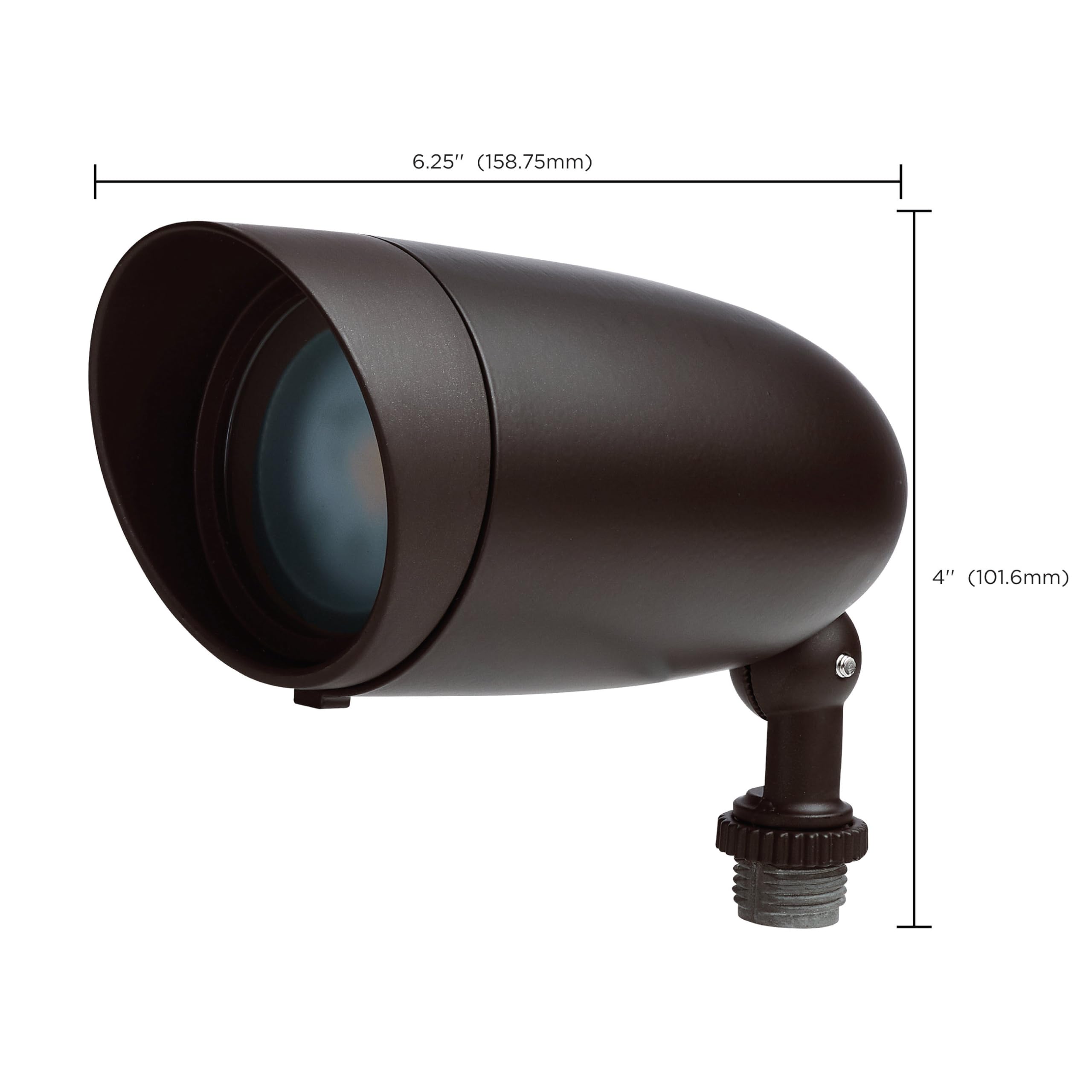 Nuvo bronze landscape light suitable for both residential and commercial use.