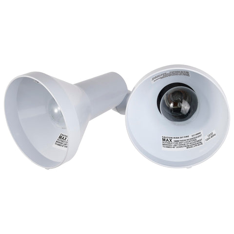 Nuvo Lighting SF77/488 dual heads adjustable for targeted outdoor lighting