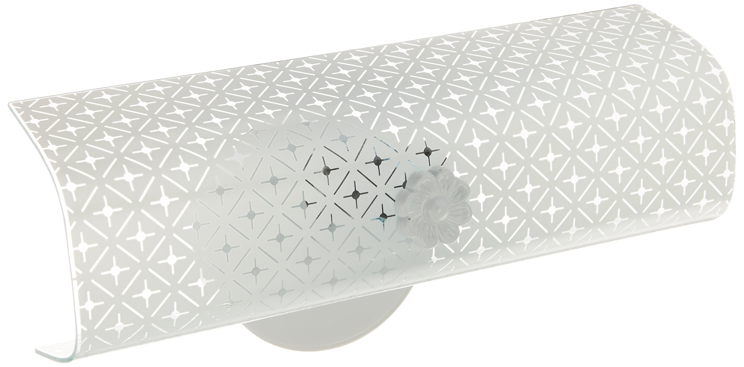 Nuvo SF76/276 vanity with diamond U-channel glass for bright bathroom lighting