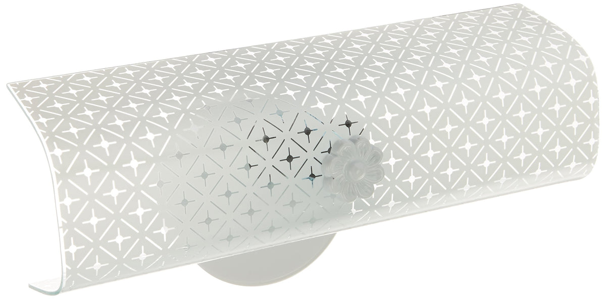 Nuvo SF76/276 vanity with diamond U-channel glass for bright bathroom lighting