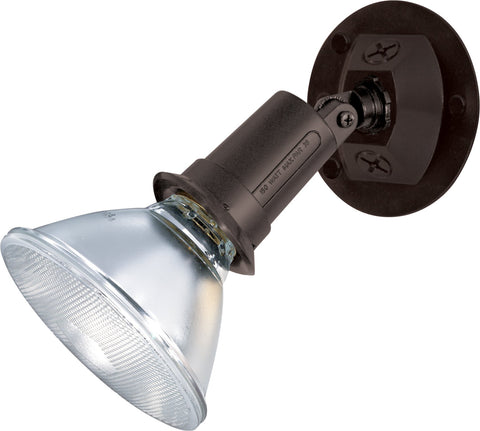 Nuvo SF76/521 outdoor security flood light in bronze improves exterior visibility.