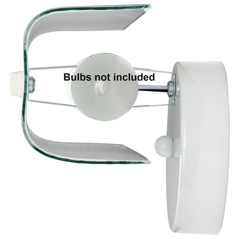 Nuvo SF77/087 damp-rated vanity light for bathroom use