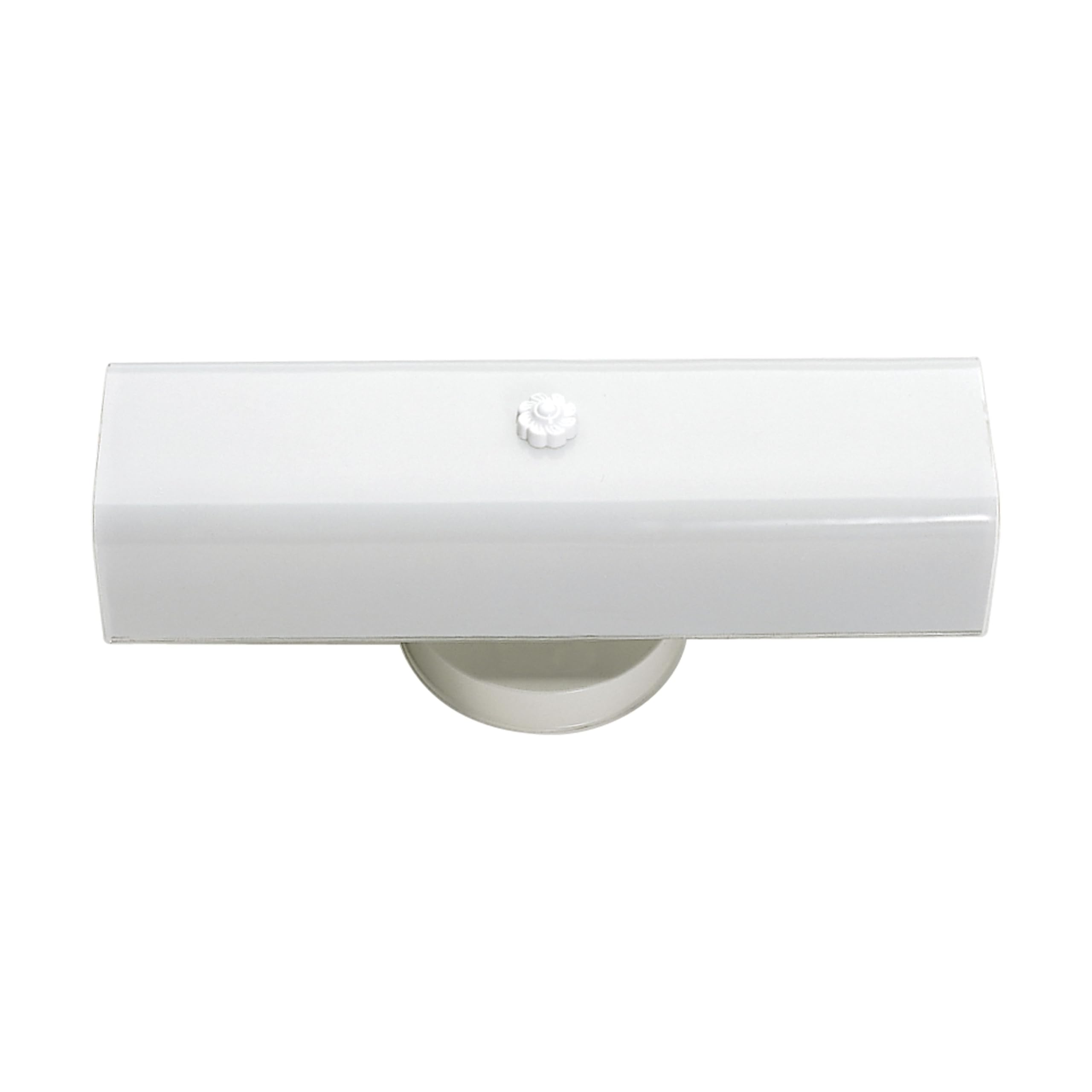 Nuvo SF77/087 vanity light with U-channel glass for bathroom ambience