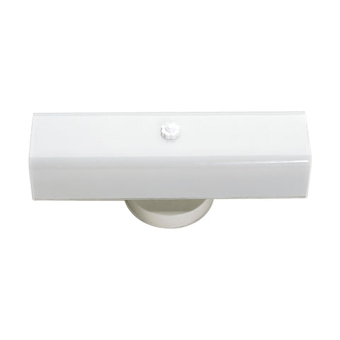 Nuvo SF77/087 vanity light with U-channel glass for bathroom ambience
