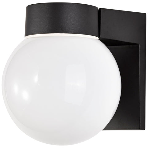 Nuvo SF77/140 white glass globe providing soft diffuse illumination.