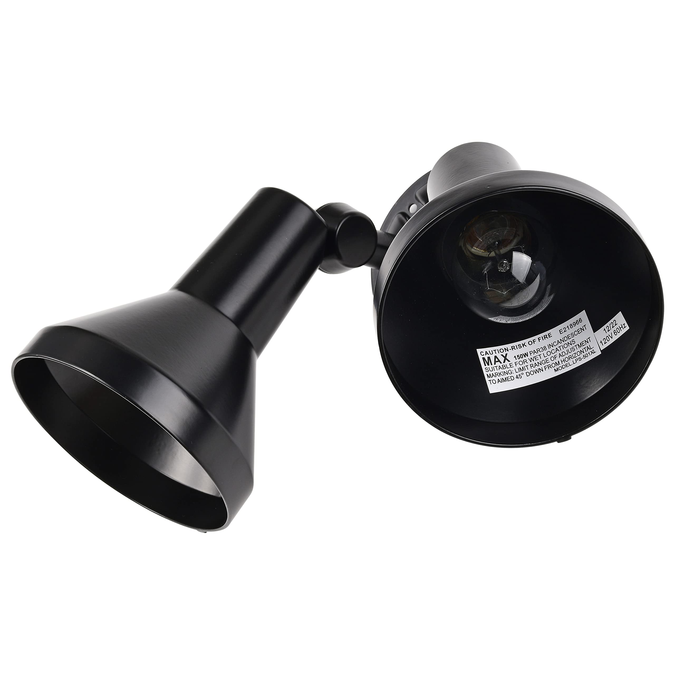 Nuvo SF77/701 black finish wall mount, versatile outdoor lighting option.