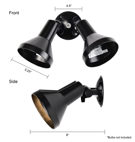 Nuvo SF77/701, side-angle view, adjustable coverage for walkways and entryways.
