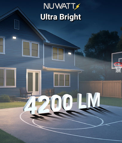 NUWATT 4200LM flood light delivers bright illumination for large outdoor spaces